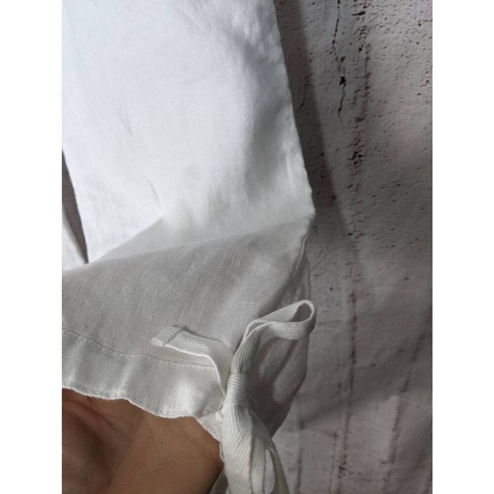 Tommy Bahama Aubrey fit Women’s White Linen Cropped Pants Sz 6 NWT - Picture 3 of 10